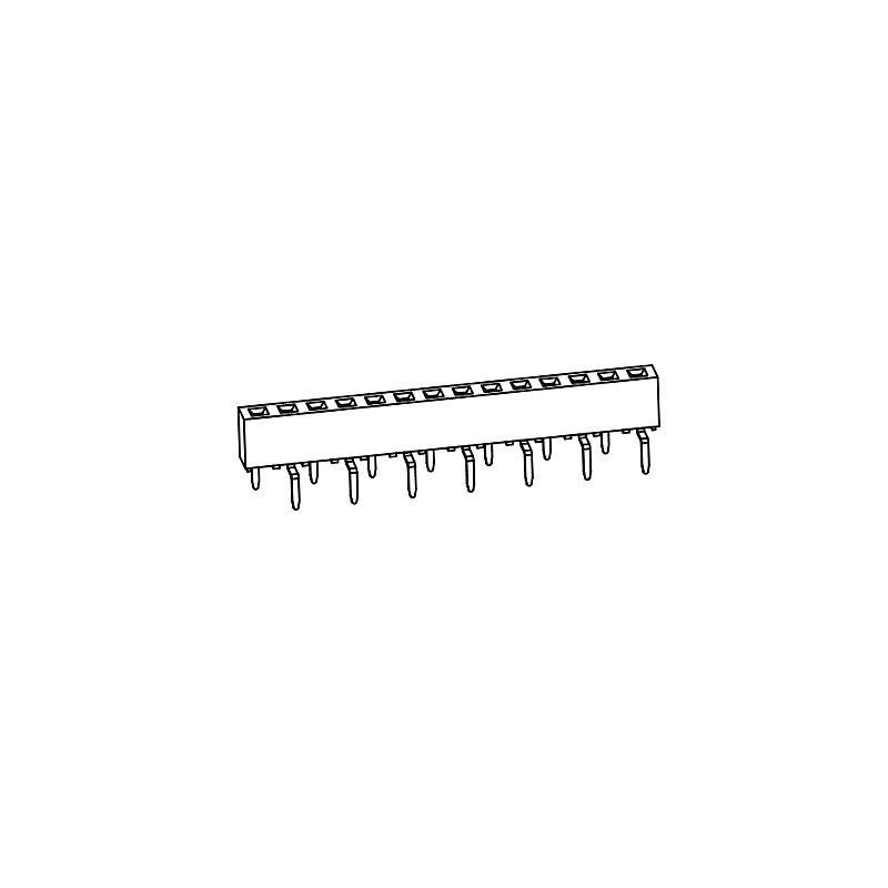 PH2.54*H5.1mm Female Header Single row Centipede foot series